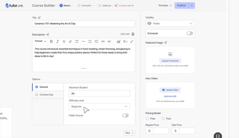 The platform for building and monetizing online courses in WordPress